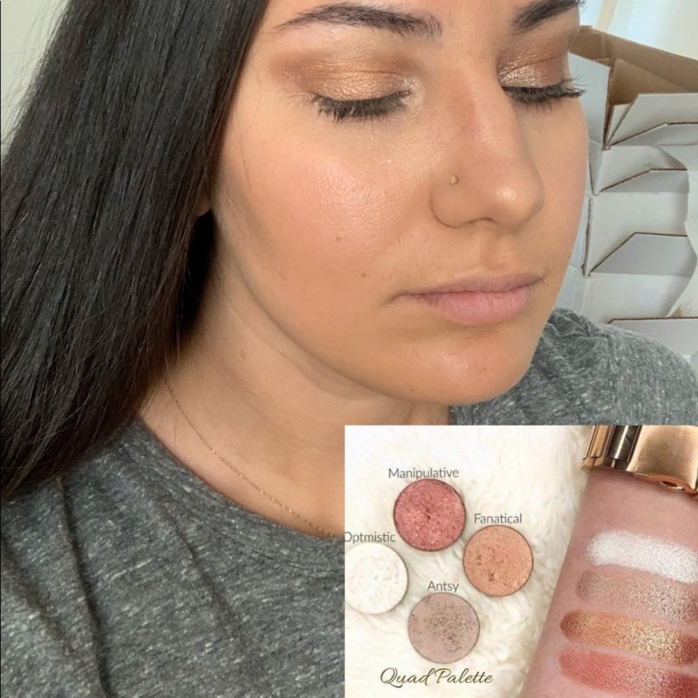 Quad pallet with four refill colors of your choice